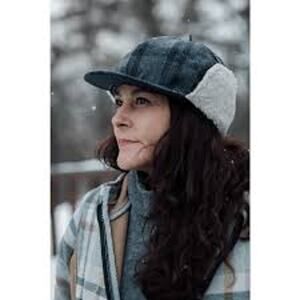 New Stormy Kromer XL Snowdrift Insulated Cap in Gray and Black Shadow Flannel